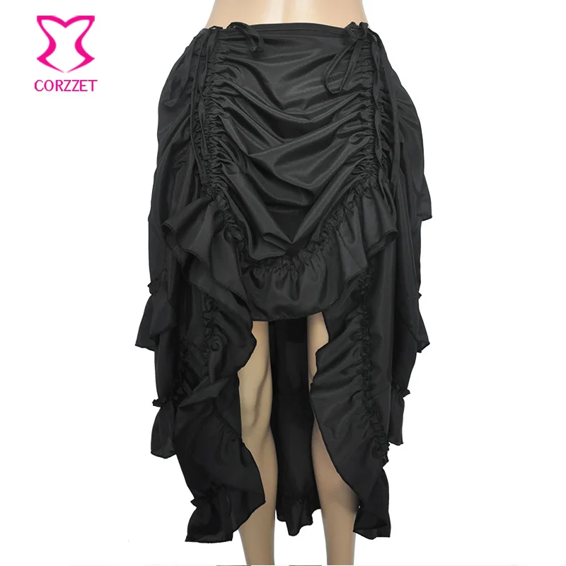 Черные корсеты и бюстье в викторианском стиле с пышными рукавами сексуальный