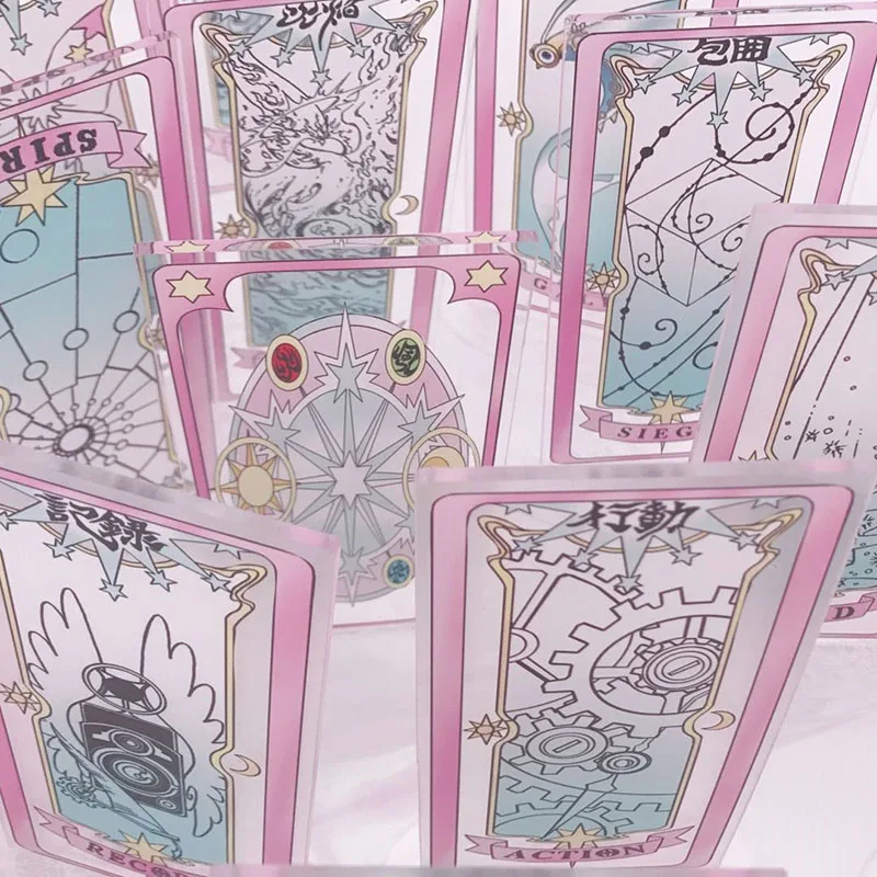 LIVA девушка аниме карточка captor cardcaptor sakura KINOMOTO SAKURA clow card прозрачные карты