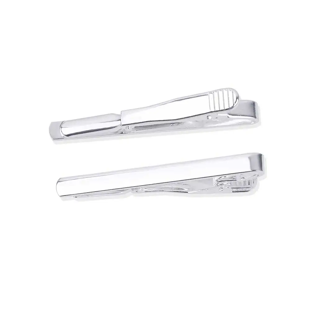 FAMSHIN 2017 модный металлический золотой серебряный цвет простой Галстук Зажим для