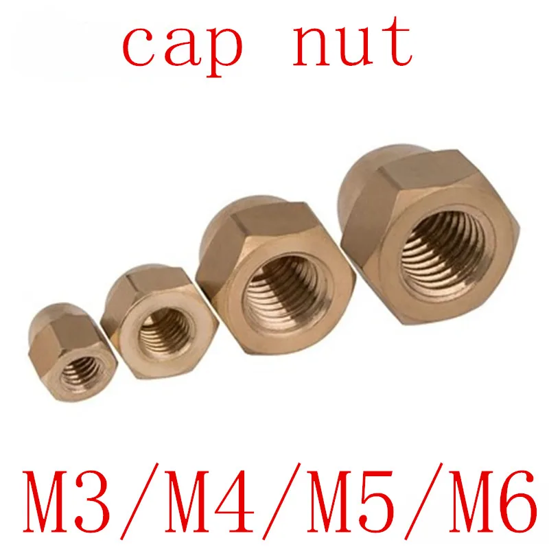 M3 M4 M5 M6 M8 M10 M12 M16 Латунная гайка крышки Acorn Nut|Гайки| |