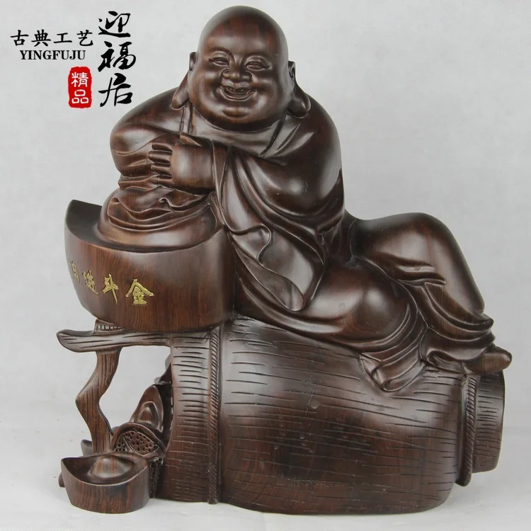 

Maitreya mahogany ebony Buddha carved wooden handicrafts wooden toys creative Home Furnishing jewelry ornaments