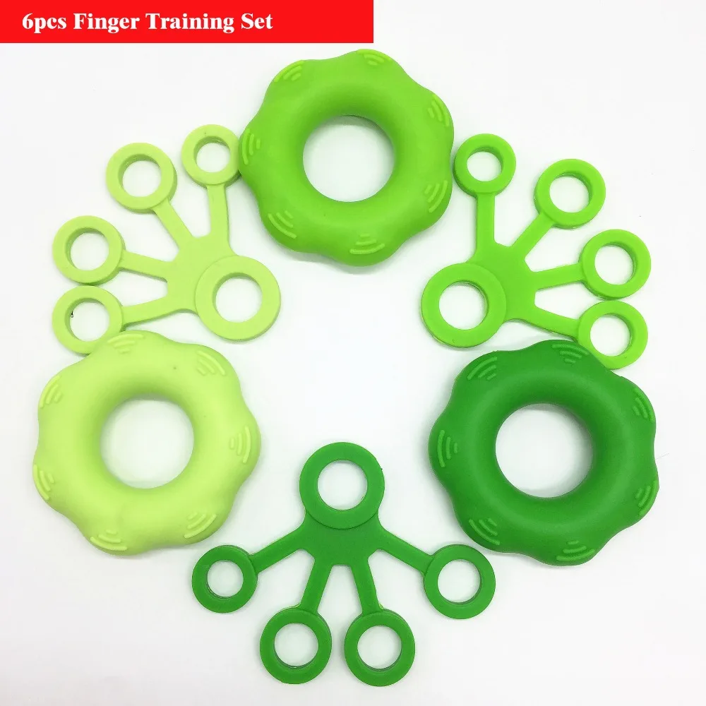 Тренажер для пальцев носилки силиконовые Резистентные резинки рук 3 уровня набор