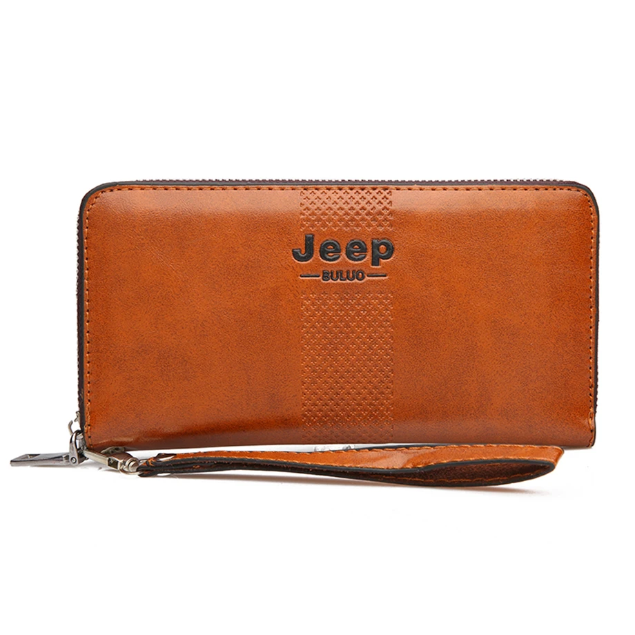 JEEP BULUO, мужской клатч, кошельки, известный бренд, Длинный кошелек, кошелек, большая вместительность, сумки, клатч, сумка для iPhone, мужская кожаная мода