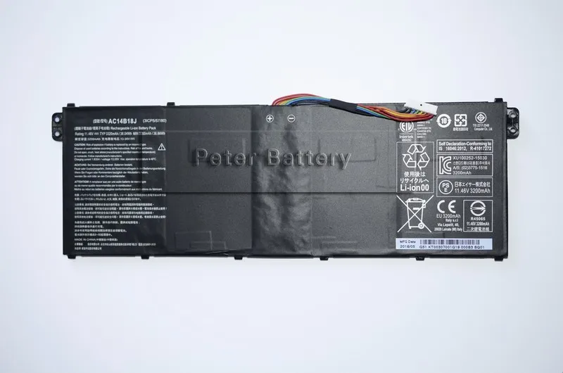 Аккумулятор JIGU AC14B18J для ноутбуков Acer Aspire оригинальный аккумулятор 1 5 6 Вт/6 Вт/10