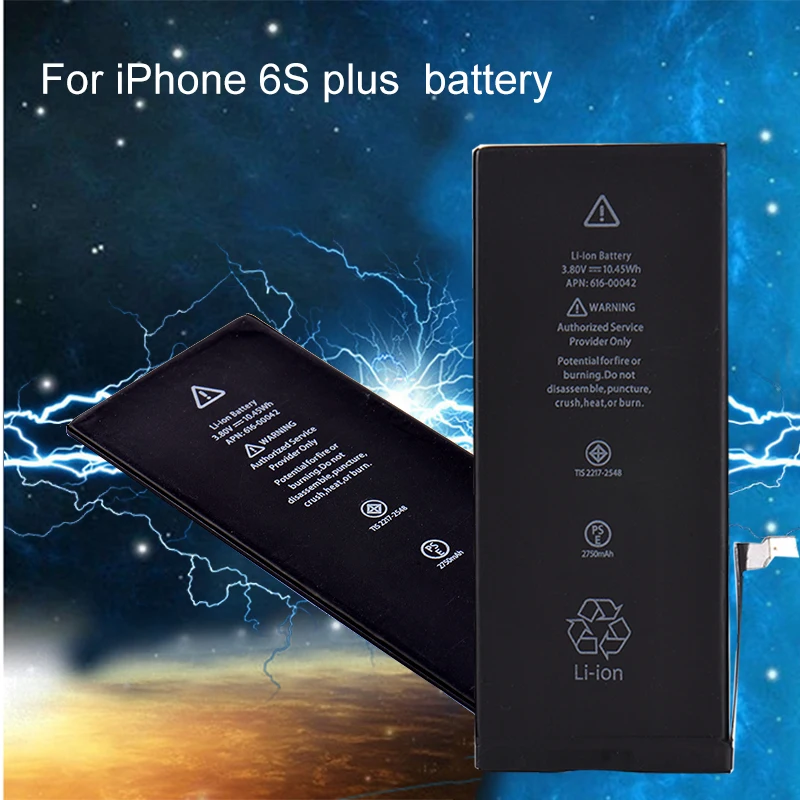 Сменный литий-ионный аккумулятор 3 82 в 2750 мА/ч с гибким кабелем для iPhone 6s Plus