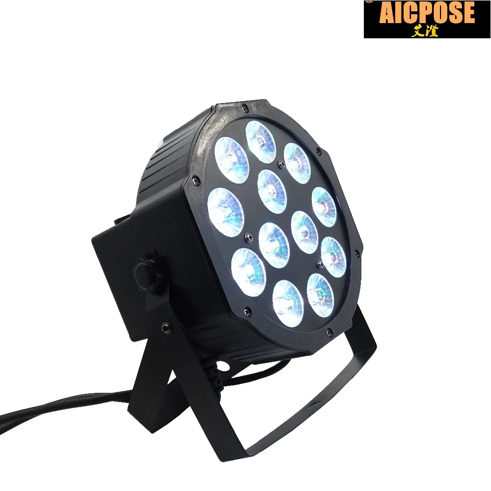 8 шт./лот 12x12 Вт led Par light RGBWA UV 6in1 плоский par Can 64 bar dj свадебный свет сценический с