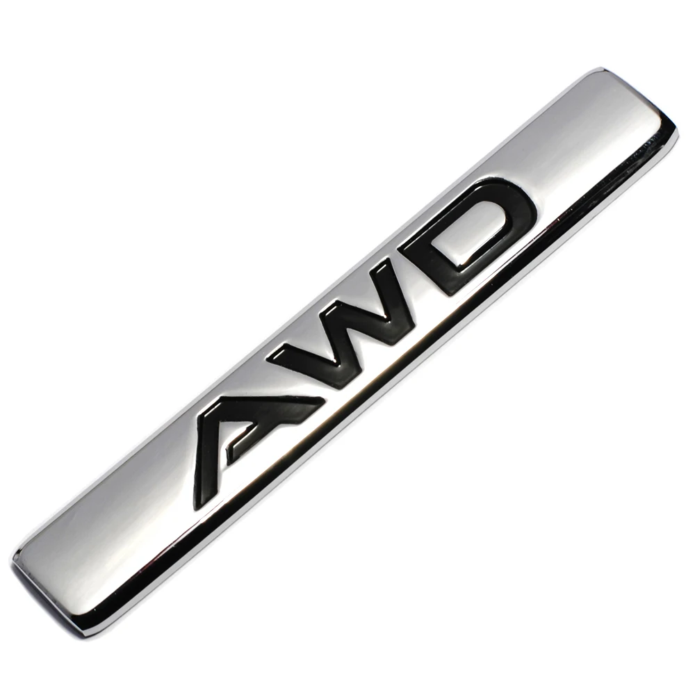 3D автомобильный Стайлинг хромированная металлическая наклейка эмблема AWD значок