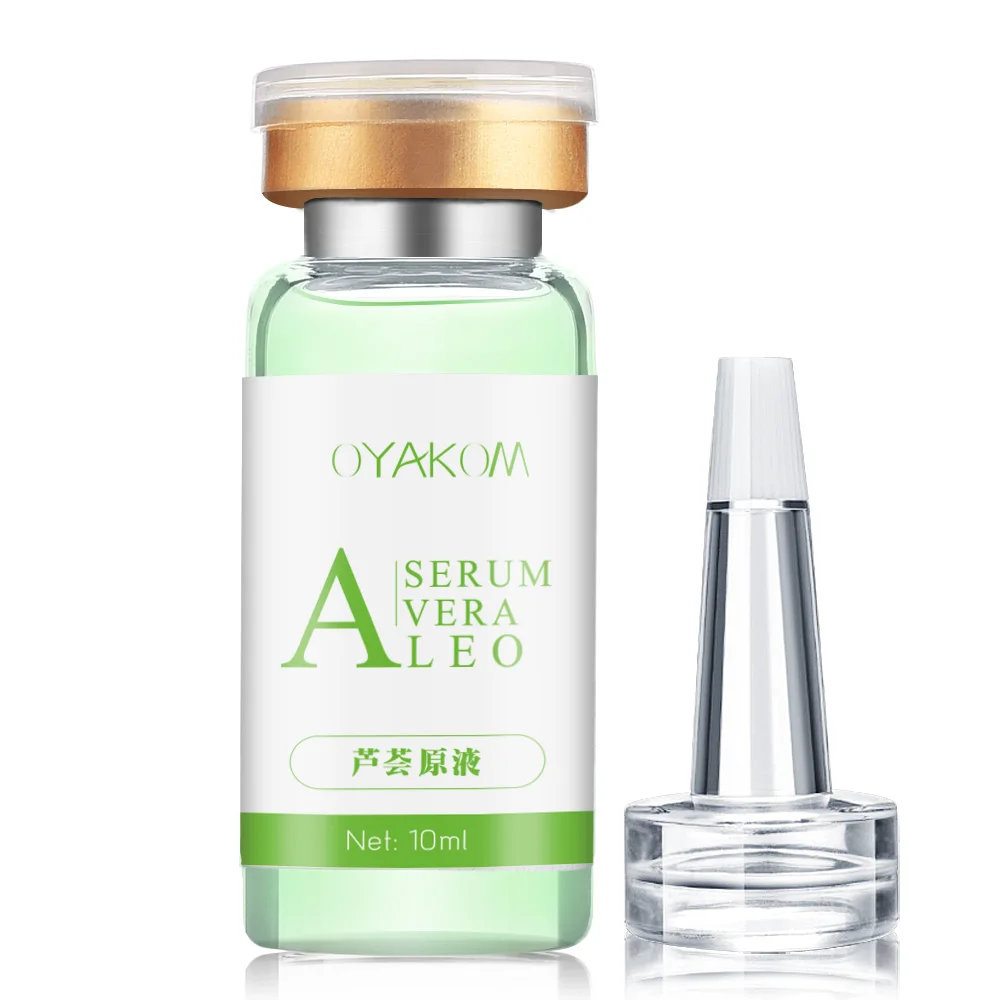 10ml Aloe Serum Гиалуроновая кислота+ алоэ вера+ Коллаген Сыворотка с пептидами увлажняющий крем для лица Витамин С отбеливающий улиточный уход за кожей с сывороткой антивозрастной крем - Цвет: 10ml Aloe Serum