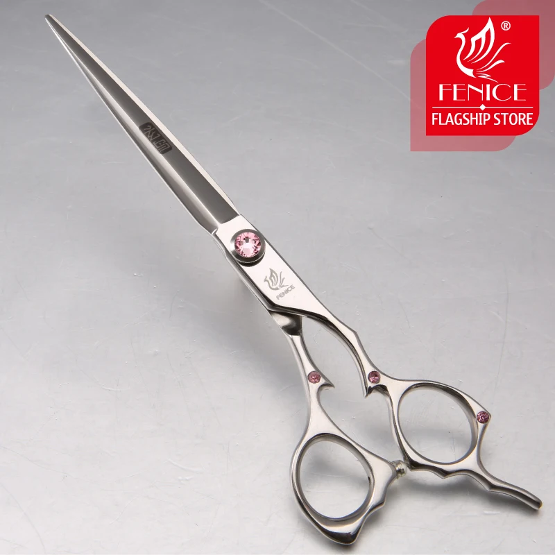 Fenice 7.0 /7.5 inch High quality Japan 440C pet dog hair grooming straight cutting scissors