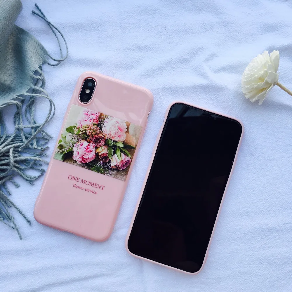 Стильный Цветок тропических растений Мягкая обложка для iphonex 8 плюс 6 6S 7