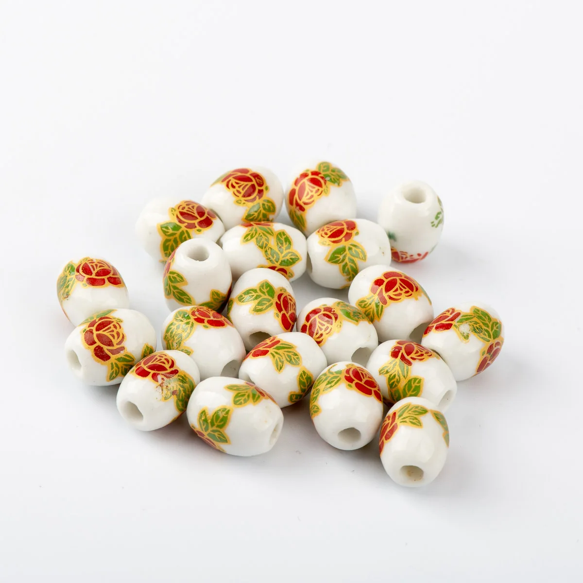 

12# 40pcs Barrel Shape DIY Ceramic beads beads jewelry not wooden Quality Ceramics beads #A218A