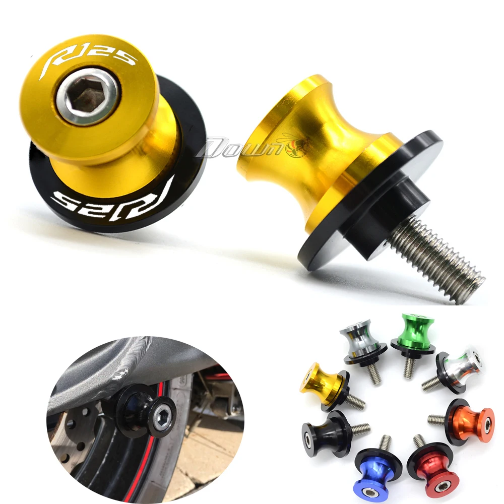 

Motorcycle Swingarm Spools Slider 6mm Stand Screws For YAMAHA YZF R125 YZFR125 2008-2017