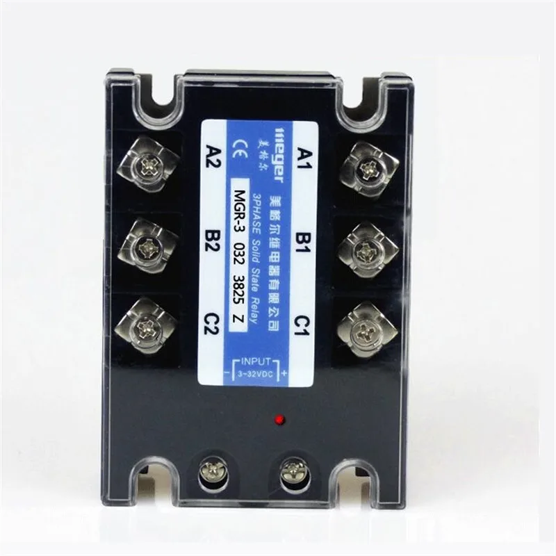 

Трехфазное твердотельное реле 25 А Mager SSR MGR-3 032 3825Z AC 25A 380 В