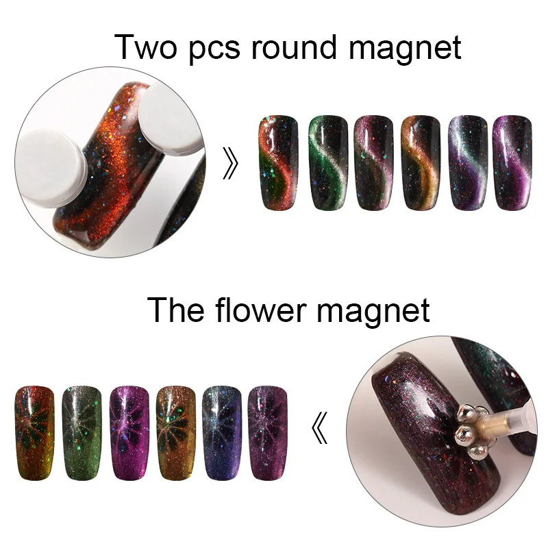 ROSALIND гель 1S Гель-лак для ногтей 7 мл Звездный кошачий глаз Полупостоянный УФ-гель