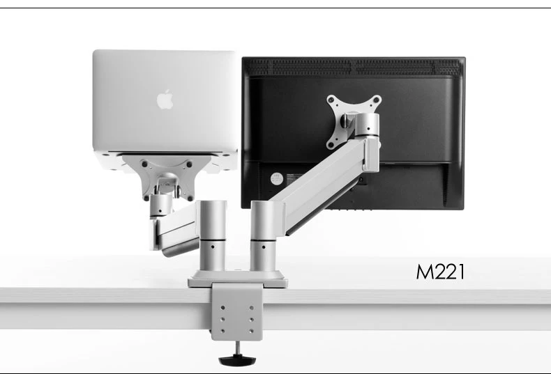 M221 алюминиевый сплав Полный рабочий стол зажимное крепление для монитора +