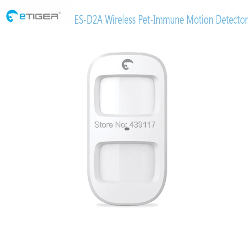 Etiger ES-D2A 433 мГц частоты Беспроводной Любимчик-Иммунные PIR Motion Detector (животных до 25