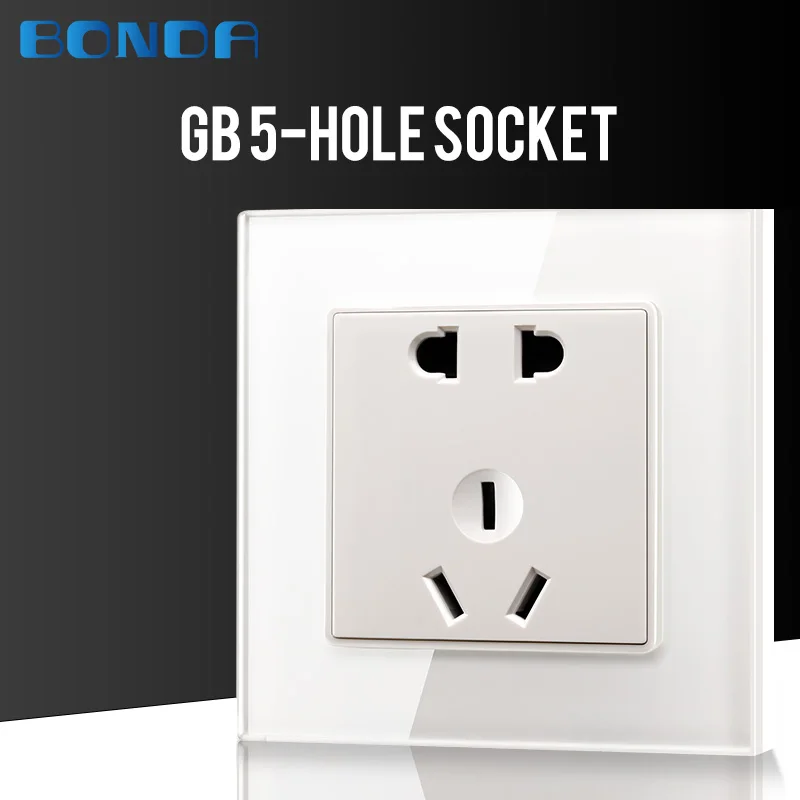 Тип 86 панель из закаленного стекла с гнездом Панель мульти контроль бытовой