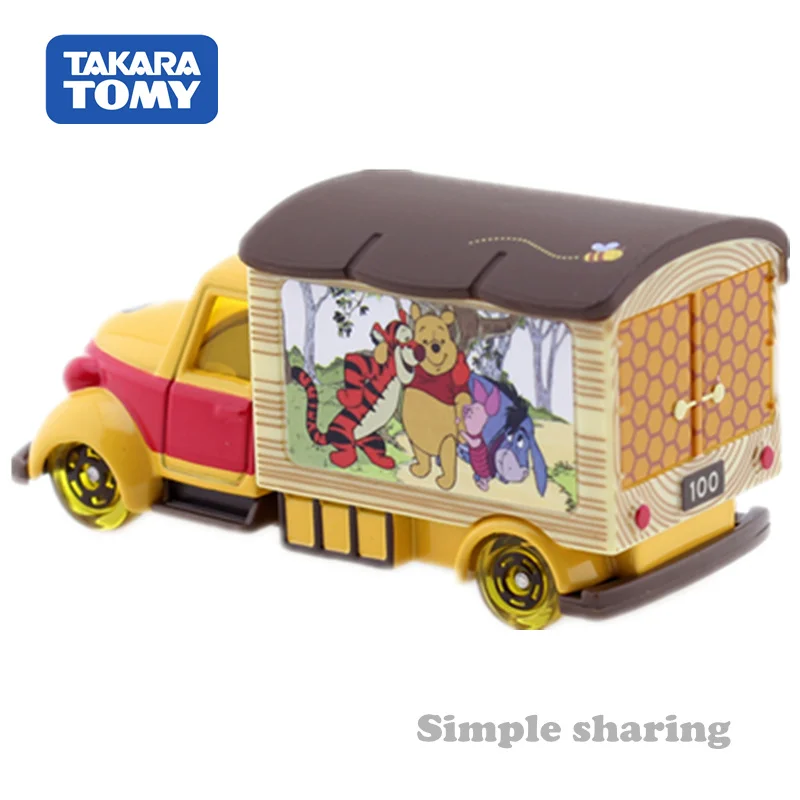 Takara Tomy Tomica Disney Motors Goody Carry Винни Пух литой металлический популярный миниатюрный