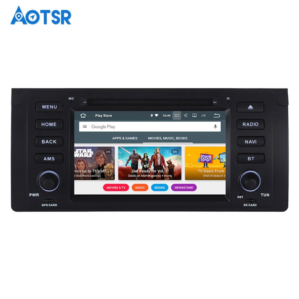 1 din Android 8 0 Автомобильный мультимедийный плеер для BMW E39 E53 X5 радио 2001 2002 2003 с