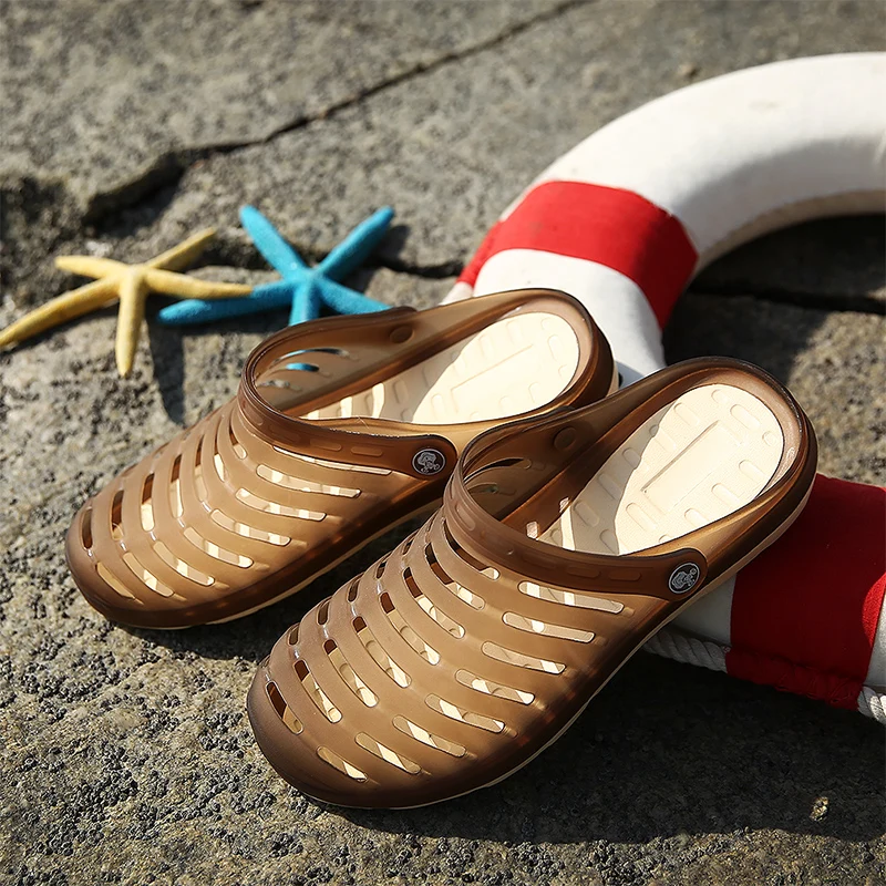 Classic Slip On Garden Clog Shoes Men Summer Slipper Flat Breathable Mesh Outdoor Sandal Platform Mercy Work Kryptek Wedge shoes | Спорт и
