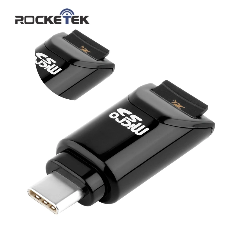 Rocketek Тип c usb 2 0 otg телефон тип-c устройство чтения карт памяти Адаптер для micro SD TF ПК
