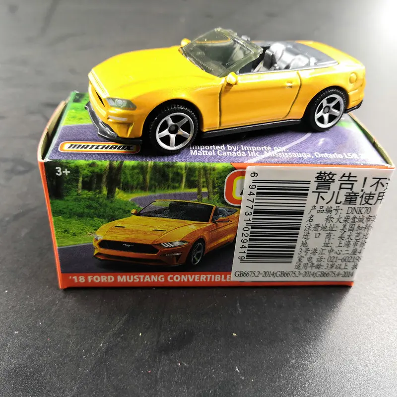 

2019 Matchbox Car 1:64 Sports Car 18 FORD MUSTANG CONVERTIBL Metal Material Body Race Car Collection Alloy Car Gift