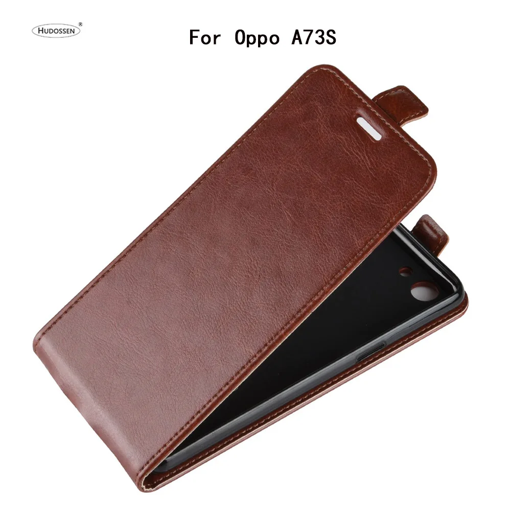 Чехол HUDOSSEN для OPPO A73S роскошная Обложка на заднюю панель из искусственной кожи