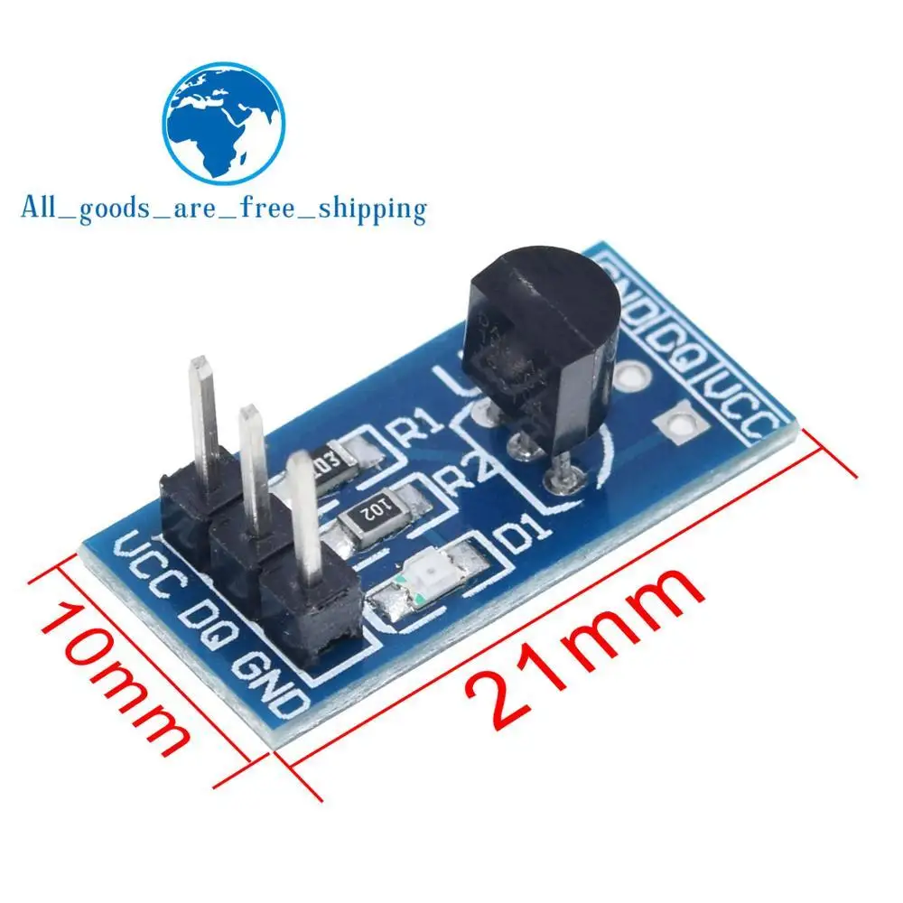Модуль датчика измерения температуры TZT DS18B20 для arduino|Датчики| |