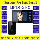 7-дюймовый видеодомофон, дверной звонок, сенсорная кнопка, дистанционное управление, ночное видение, камера видеонаблюдения D280a
