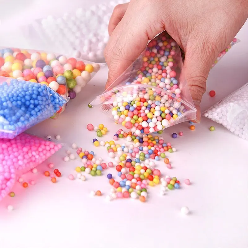 Slime канцлер антистресс DIY Набор 22 шт аквариумные шарики пенопластовые Мягкая