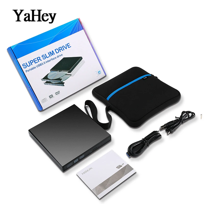 USB 3 0 внешний DVD/проигрыватель компакт-дисков RW DL DVD тонкий оптический привод