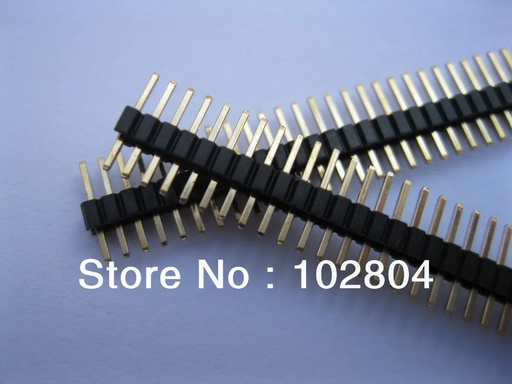 10 шт. позолоченный 1 27 мм разбивающийся штыревой разъем 1x40 40pin мужской однорядной