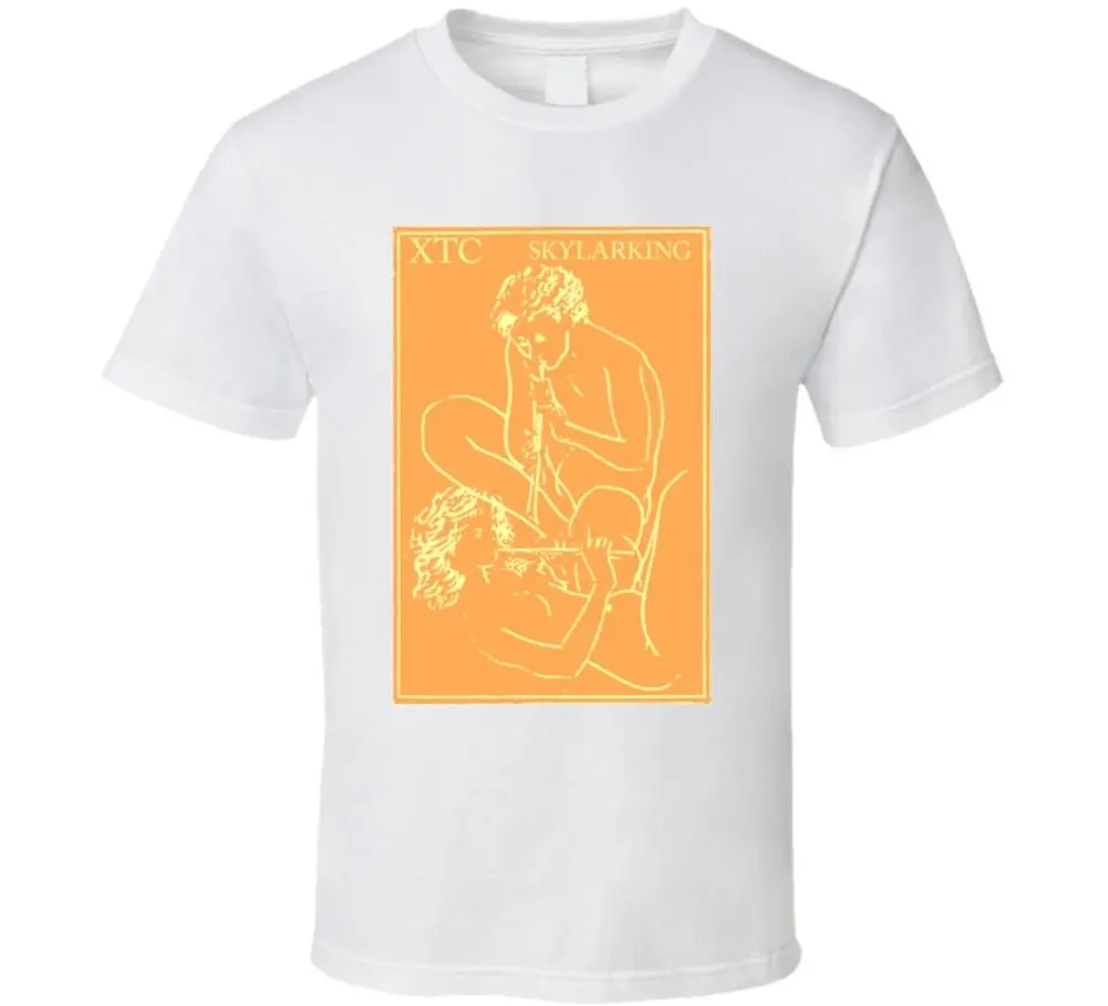 Xtc Skylarking Album Cover 80 s футболка Удобная Повседневная с короткими рукавами из 100%