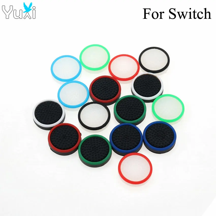 

YuXi 2pcs Silicone Caps Grips Joystick Cover For Switch NS NX Joy-Con Controller Thumbstick Caps