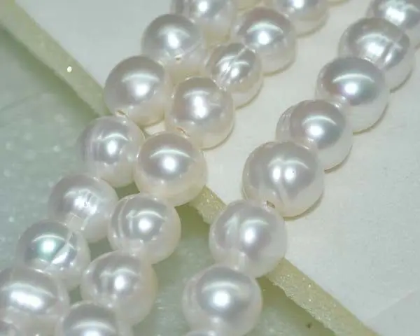 Огромное Жемчужное ожерелье 18 дюймов 12 мм из натурального барочного белого