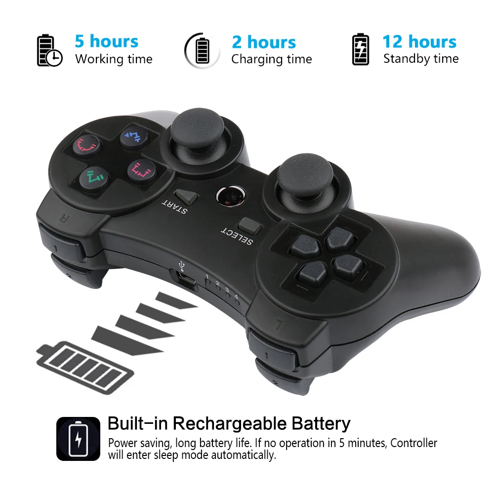 Беспроводной двойной джойстик K ISHAKO для PS3 геймпад Playstation 3 контроллер Sixaxis с