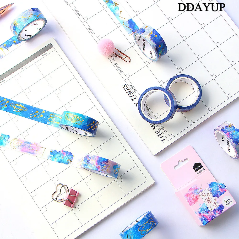 2 шт. DIY звездное небо японский бумажный скотч маскирующая лента декоративные