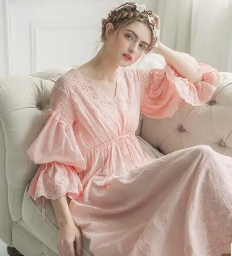 Новое поступление кружевные ночные рубашки винтажная Домашняя одежда