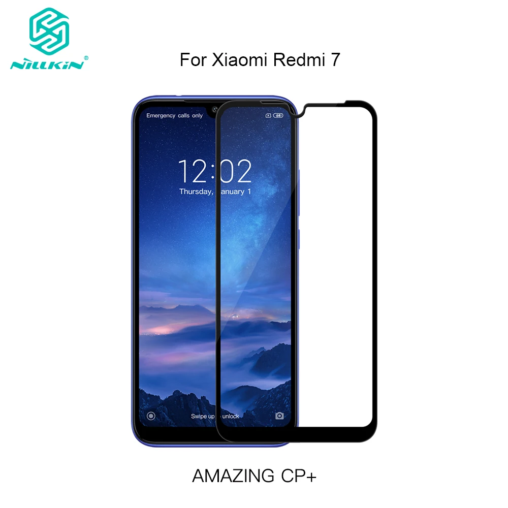 2.5D HD закаленное стекло для Xiaomi Redmi 7 Защита экрана Nillkin CP + Полное покрытие защитная