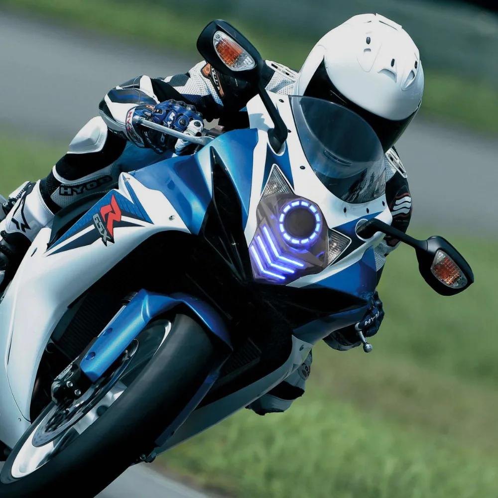 Передние фары KT для мотоцикла Suzuki GSXR750 2011 2012 2013 2014 2015 2016 HID Проектор Светодиодный