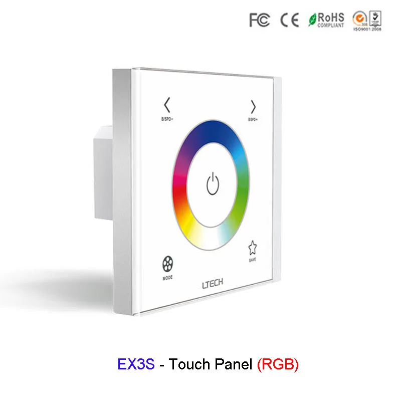 EX3S настенный светодиодный контроллер полосы пропускания RGB AC100V 240V Сенсорная