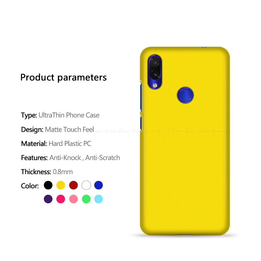 Жесткий ПК матовый чехол для телефона Ультратонкий Пластиковый Чехол Xiaomi Redmi Note 9