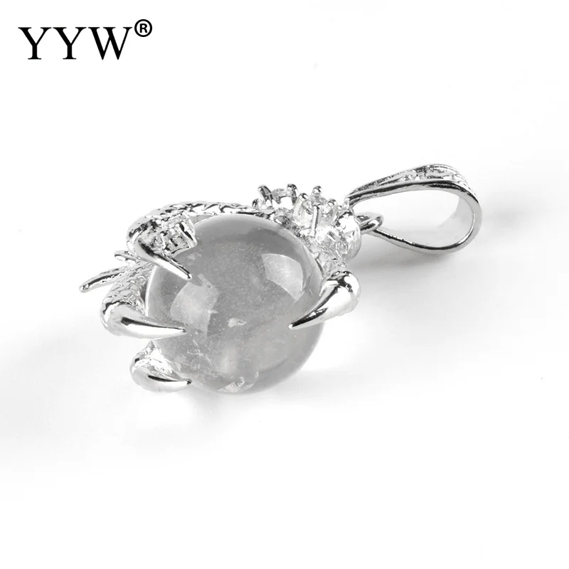

YYW Natural Stone Dragon Claw Pendants For Necklace DIY Jewelry Accessories Quartz Tiger Eye Aventurine Reiki Charms Pendulum