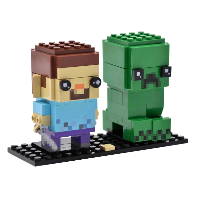 Style 1 Pikachu DC Brickheadz Dragon Ball Z Brick Headz строительные блоки Marvel Бэтмен Человек-паук Локи Джокер Фигурки игрушки - Цвет: Style 1