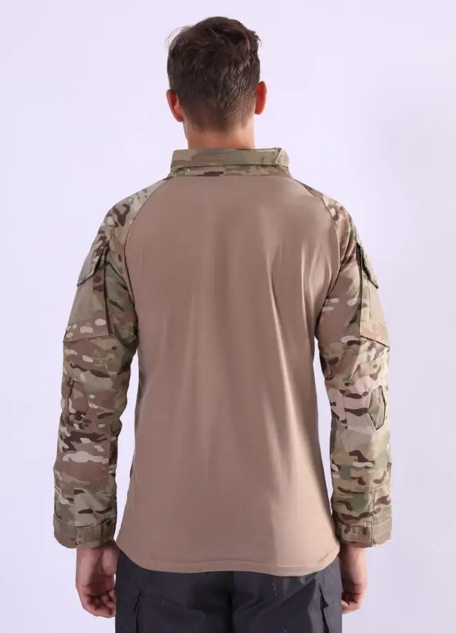 Тактическая футболка мужская камуфляжная армейская футболка US RU Soldiers Combat Military Force Multicam Camo с длинным рукавом футболки Размер S-4XL