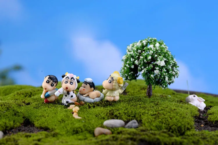 2019 1Pcs Cute Shin Child DIY Resin Fairy Garden Craft Decoration Miniature Micro Gnome Terrarium Gift F0169 | Дом и сад