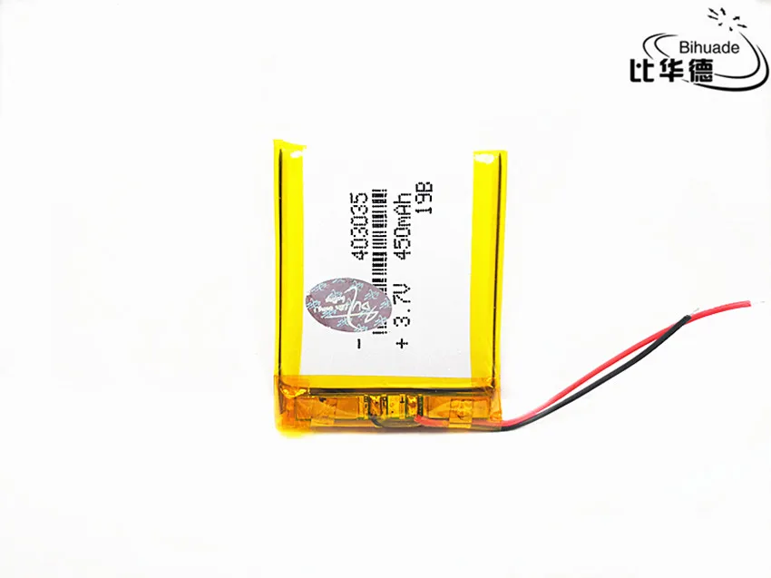 403035 450mAh 3 7 V литий-ионный полимерный аккумулятор Lipo аккумуляторные ячейки для MP3 MP4