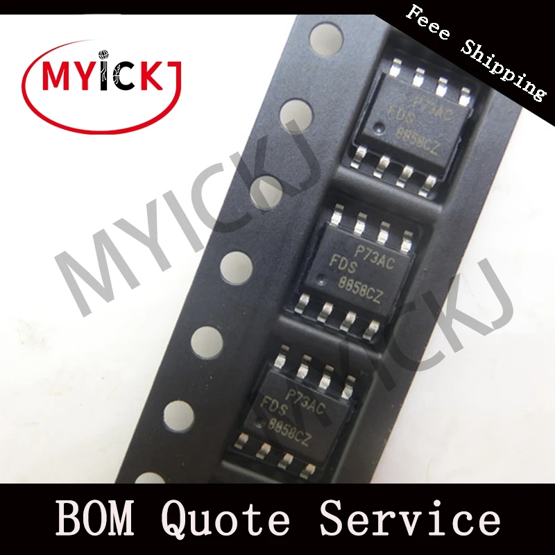10 шт. FDS8858CZ микросхема MOSFET N/P CH 30 в 8.6A/7.3A 8 SO|Светодиодные чипы| |