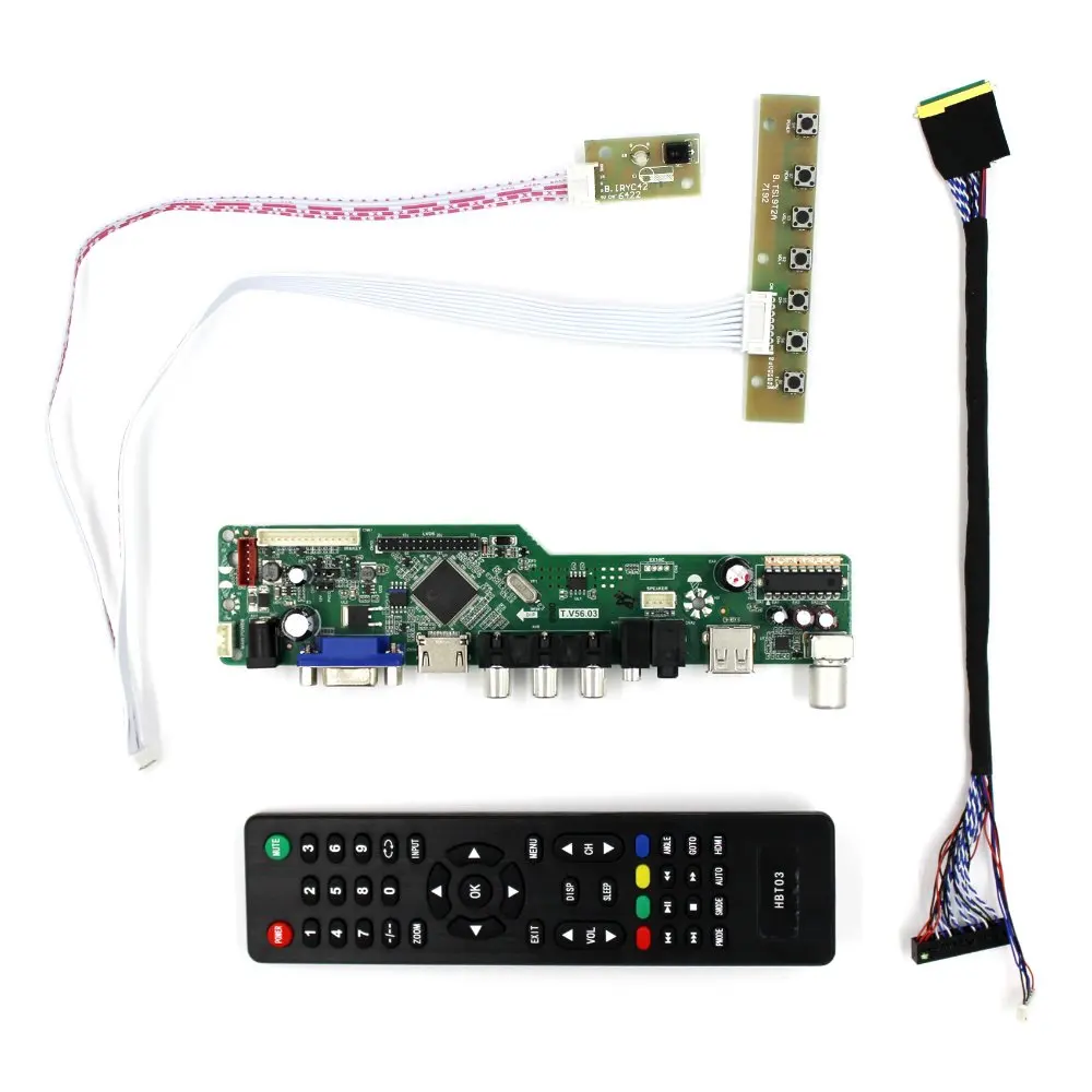 Тв H DMI VGA AV USB аудио ЖК контроллер плата для 15 6 &quot17 3&quot B156HW01 B156HW02 LP173WF1 N173HGE 1920x1080