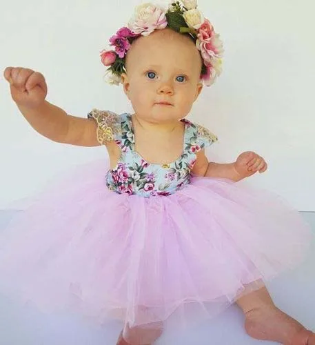 Pudcoco 2018 новорожденных Одежда для детей малышей девочек платье с цветочным